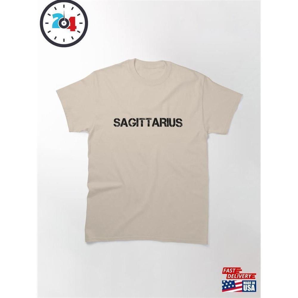 Sagittarius Stencil Zodiac Astrology Birthday Unisex T-Shirt
